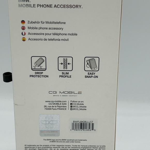 BMW Cream Phone Case for Cell Phones compatible with iPhone 8 Plus. - Picture 6 of 6